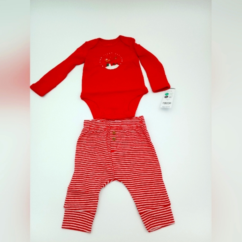 NWT Carter's 3 Months My First Christmas Outfit